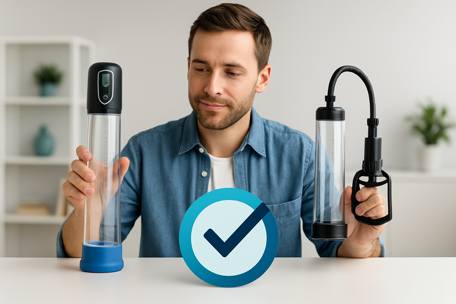 Vergleich elektrische und manuelle Penispumpe - Kaufentscheidungshilfe